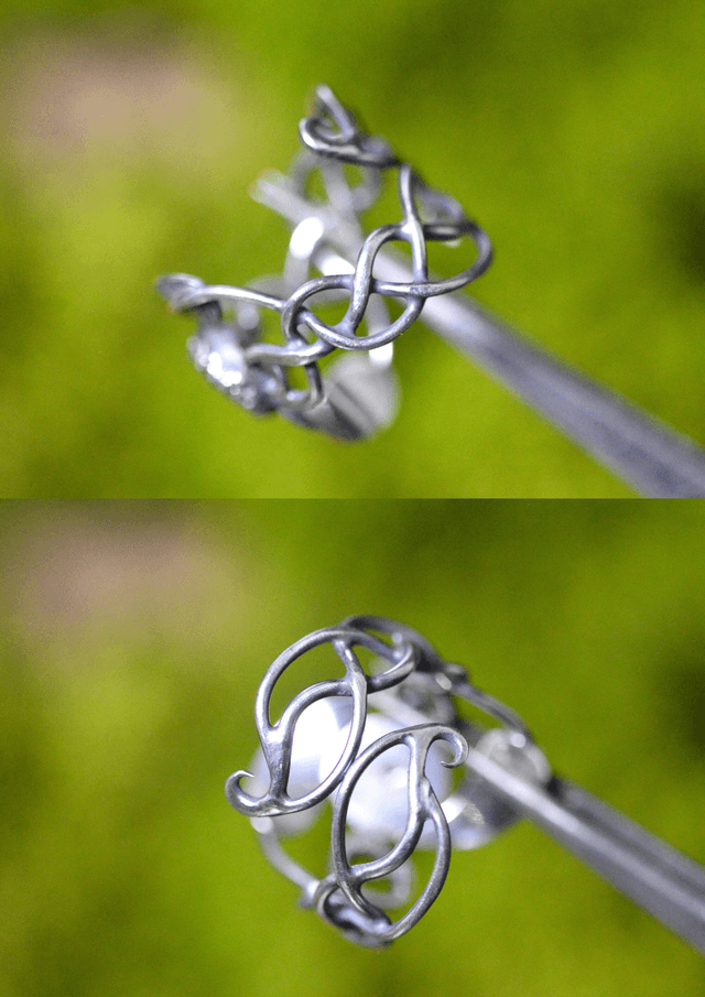Bague Elfique - Saphir T51 à 58, feuilles simples