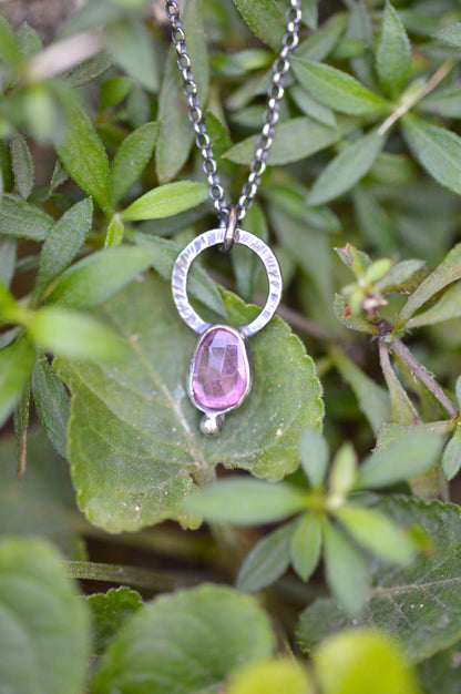 Pendentif - "Trésor Minéral" Tourmaline Rose 2