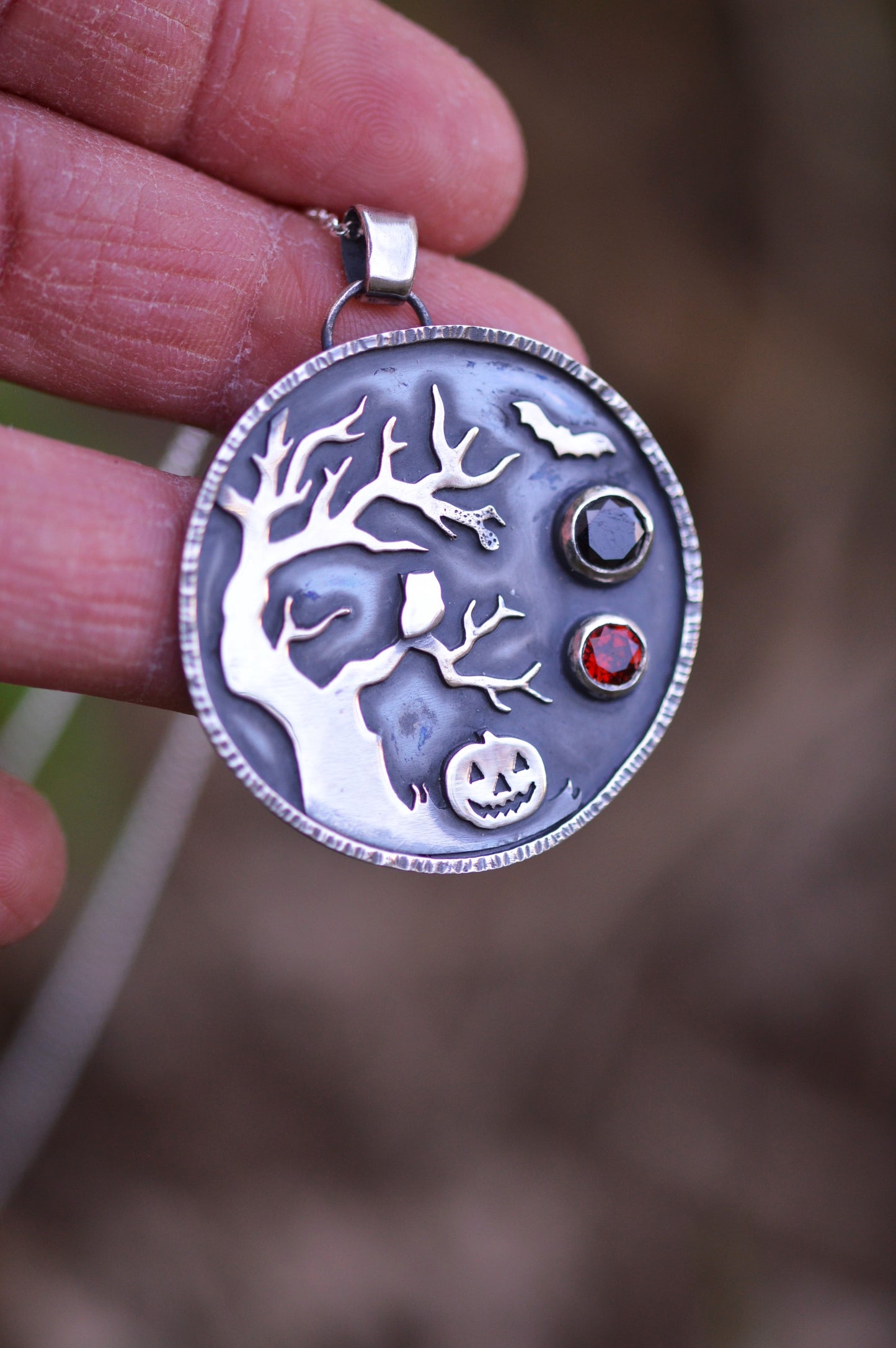 Pendentif - Nuit de Samhain "La Citrouille"