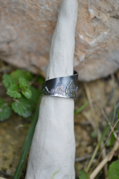 Bague ajustable -  La Bague unique "L'Esprit des Montagnes"