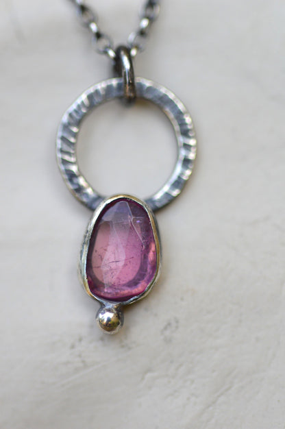 Pendentif - "Trésor Minéral" Tourmaline Rose 2